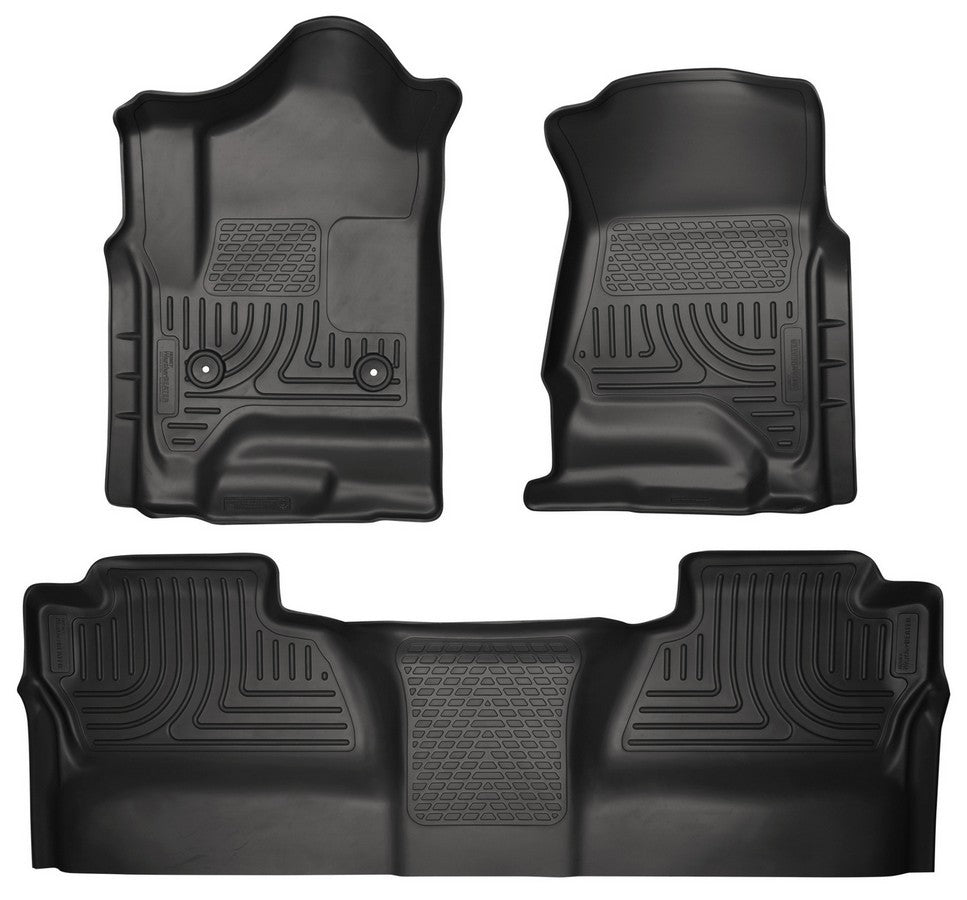 15- GM 2500HD Crew Cab Floor Liners Black