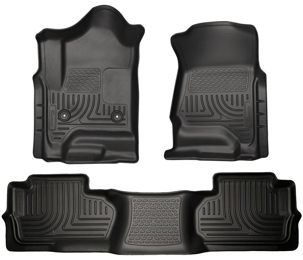 15- GM 2500HD Dbl Cab Floor Liners Black