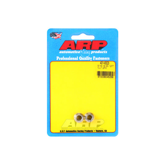 12pt SS Nut 5/16-18  2pk 