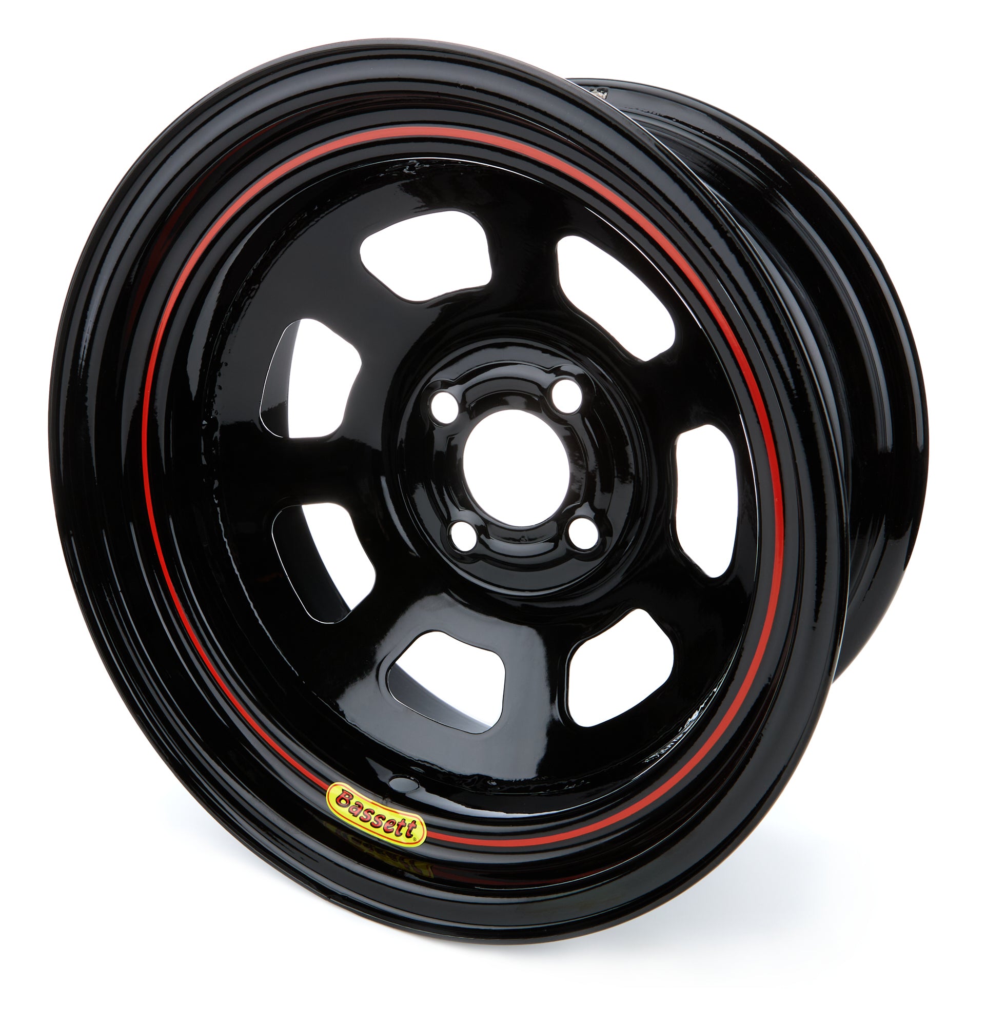 Wheel 15x7 4x4.25 2in BS D-Hole Lite Black