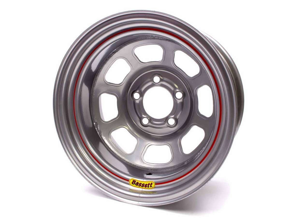 15x8 5x5 Silver Spun 